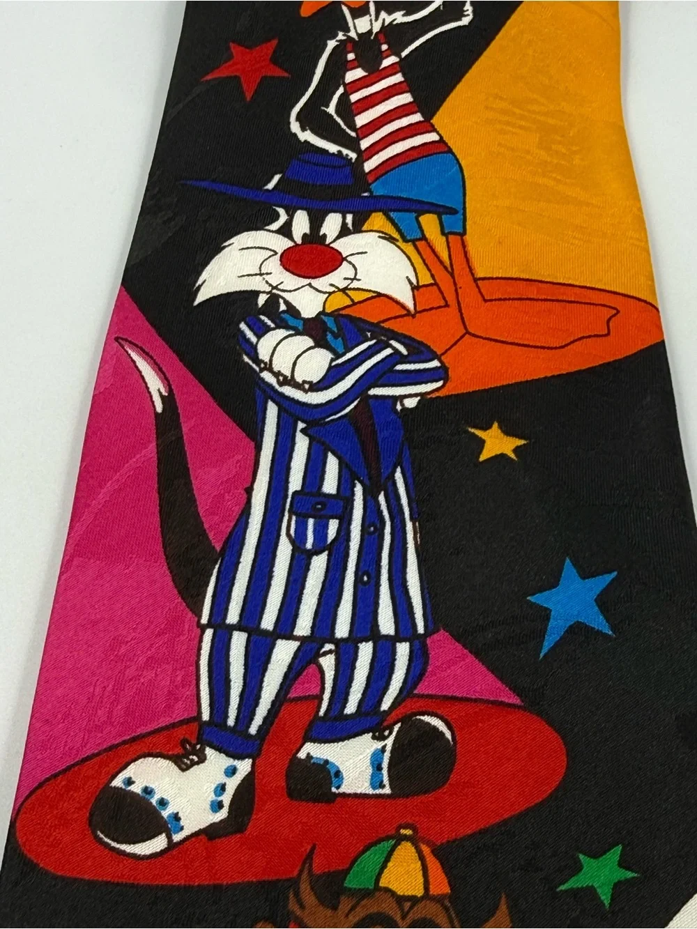 Looney Tunes Mania 1993 Tie Nerd Taz Marvin The Martian Daffy Bugs and More New